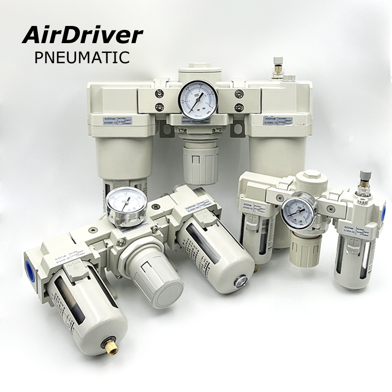 AC Series SMC Model Three Stages FRL Filter+Regulator+Lubricator
